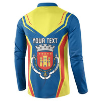 Personalized Braganca Portugal Button Sweatshirt Sporty Style - Wonder Print Shop