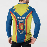 Personalized Braganca Portugal Button Sweatshirt Sporty Style - Wonder Print Shop