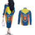 Personalized Braganca Portugal Couples Matching Off The Shoulder Long Sleeve Dress and Long Sleeve Button Shirt Sporty Style - Wonder Print Shop