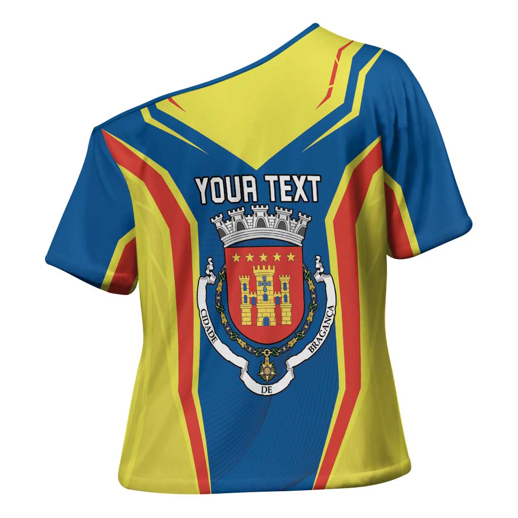 Personalized Braganca Portugal Cross Shoulder Shirt Sporty Style - Wonder Print Shop