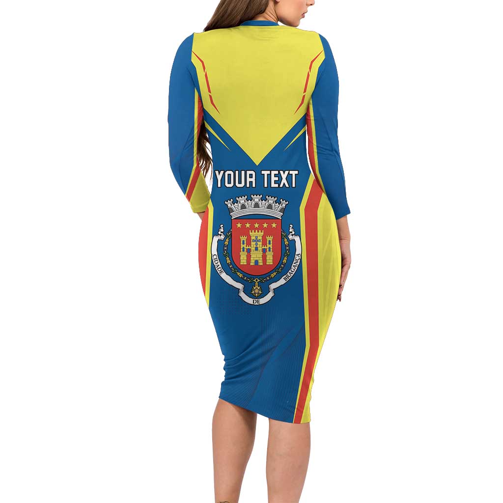 Personalized Braganca Portugal Family Matching Long Sleeve Bodycon Dress and Hawaiian Shirt Sporty Style - Wonder Print Shop