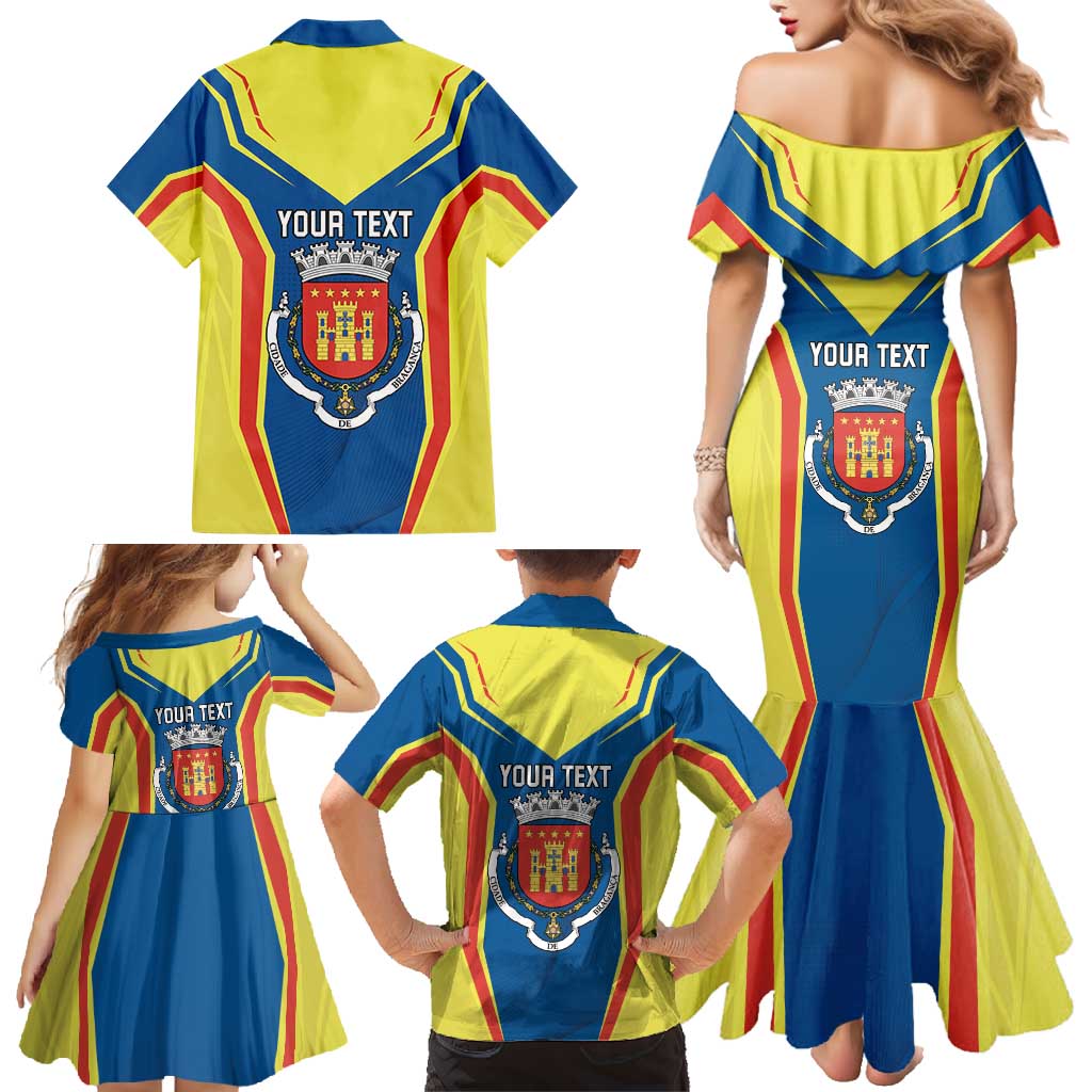 Personalized Braganca Portugal Family Matching Mermaid Dress and Hawaiian Shirt Sporty Style - Wonder Print Shop