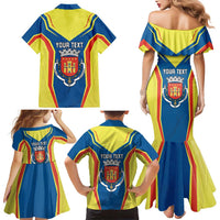 Personalized Braganca Portugal Family Matching Mermaid Dress and Hawaiian Shirt Sporty Style - Wonder Print Shop