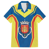 Personalized Braganca Portugal Family Matching Off The Shoulder Long Sleeve Dress and Hawaiian Shirt Sporty Style - Wonder Print Shop