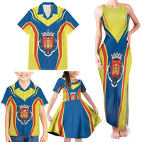 Personalized Braganca Portugal Family Matching Tank Maxi Dress and Hawaiian Shirt Sporty Style - Wonder Print Shop