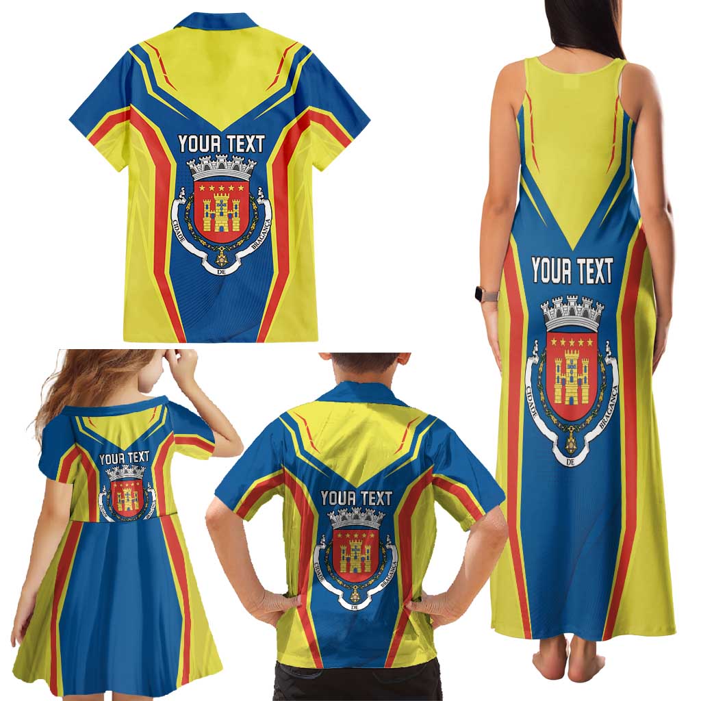 Personalized Braganca Portugal Family Matching Tank Maxi Dress and Hawaiian Shirt Sporty Style - Wonder Print Shop