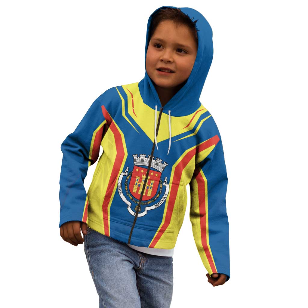 Personalized Braganca Portugal Kid Hoodie Sporty Style - Wonder Print Shop