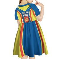 Personalized Braganca Portugal Kid Short Sleeve Dress Sporty Style - Wonder Print Shop