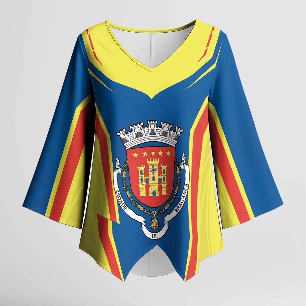 Personalized Braganca Portugal Kimono Sleeve Blouse Sporty Style - Wonder Print Shop