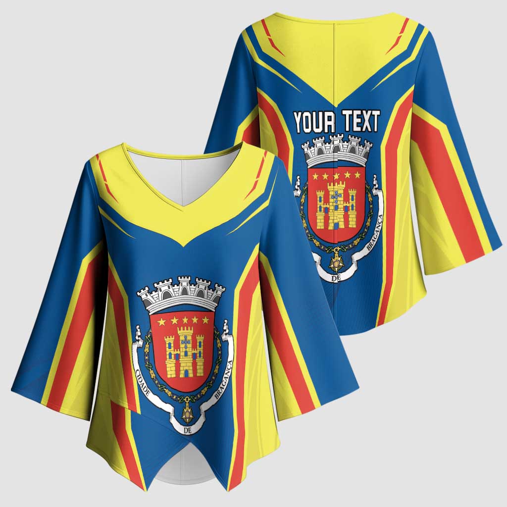 Personalized Braganca Portugal Kimono Sleeve Blouse Sporty Style - Wonder Print Shop