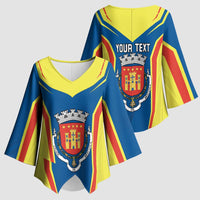 Personalized Braganca Portugal Kimono Sleeve Blouse Sporty Style - Wonder Print Shop