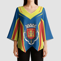 Personalized Braganca Portugal Kimono Sleeve Blouse Sporty Style - Wonder Print Shop