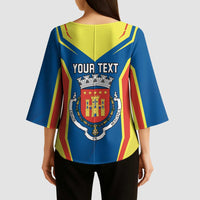 Personalized Braganca Portugal Kimono Sleeve Blouse Sporty Style - Wonder Print Shop