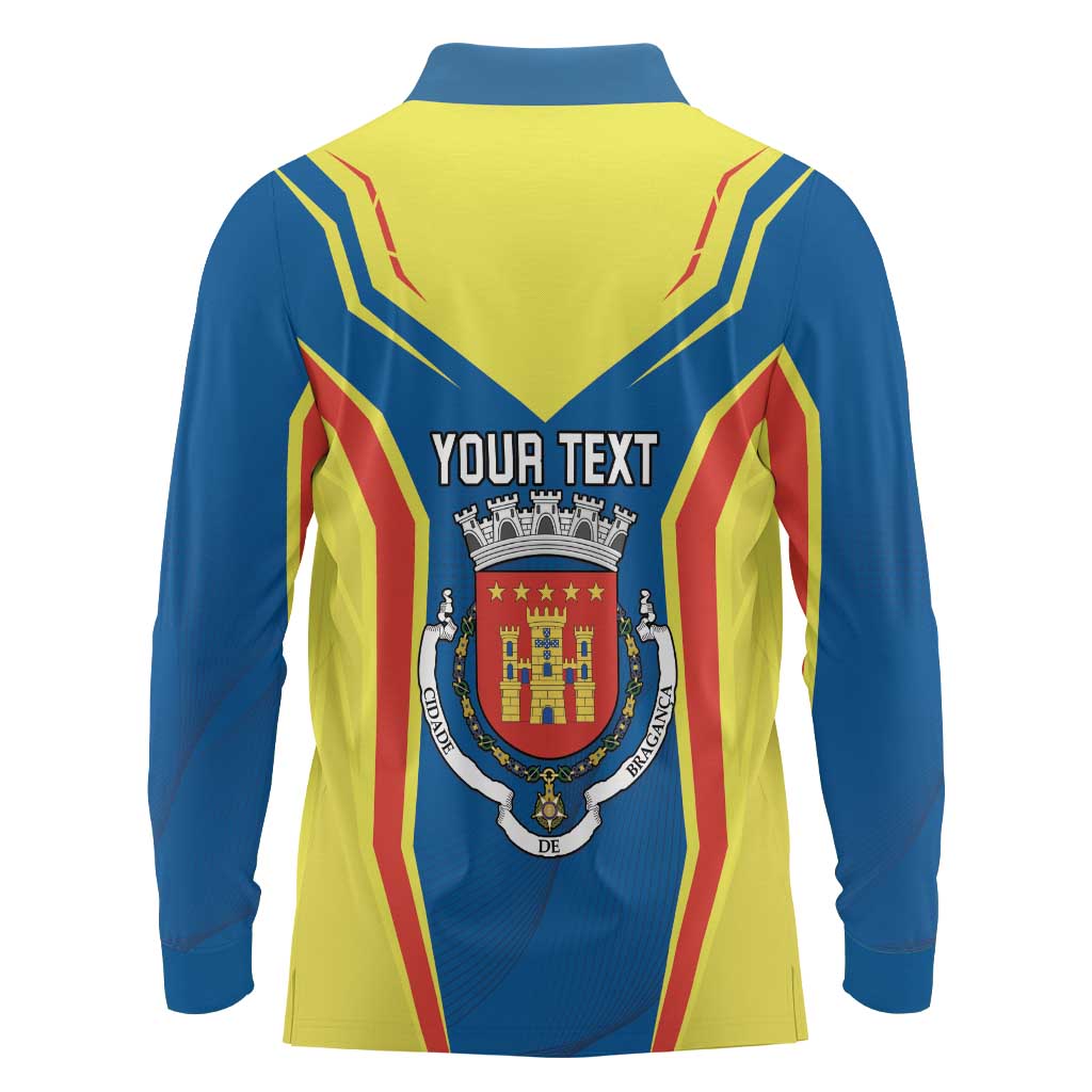 Personalized Braganca Portugal Long Sleeve Polo Shirt Sporty Style - Wonder Print Shop