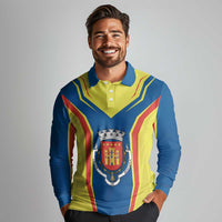 Personalized Braganca Portugal Long Sleeve Polo Shirt Sporty Style - Wonder Print Shop