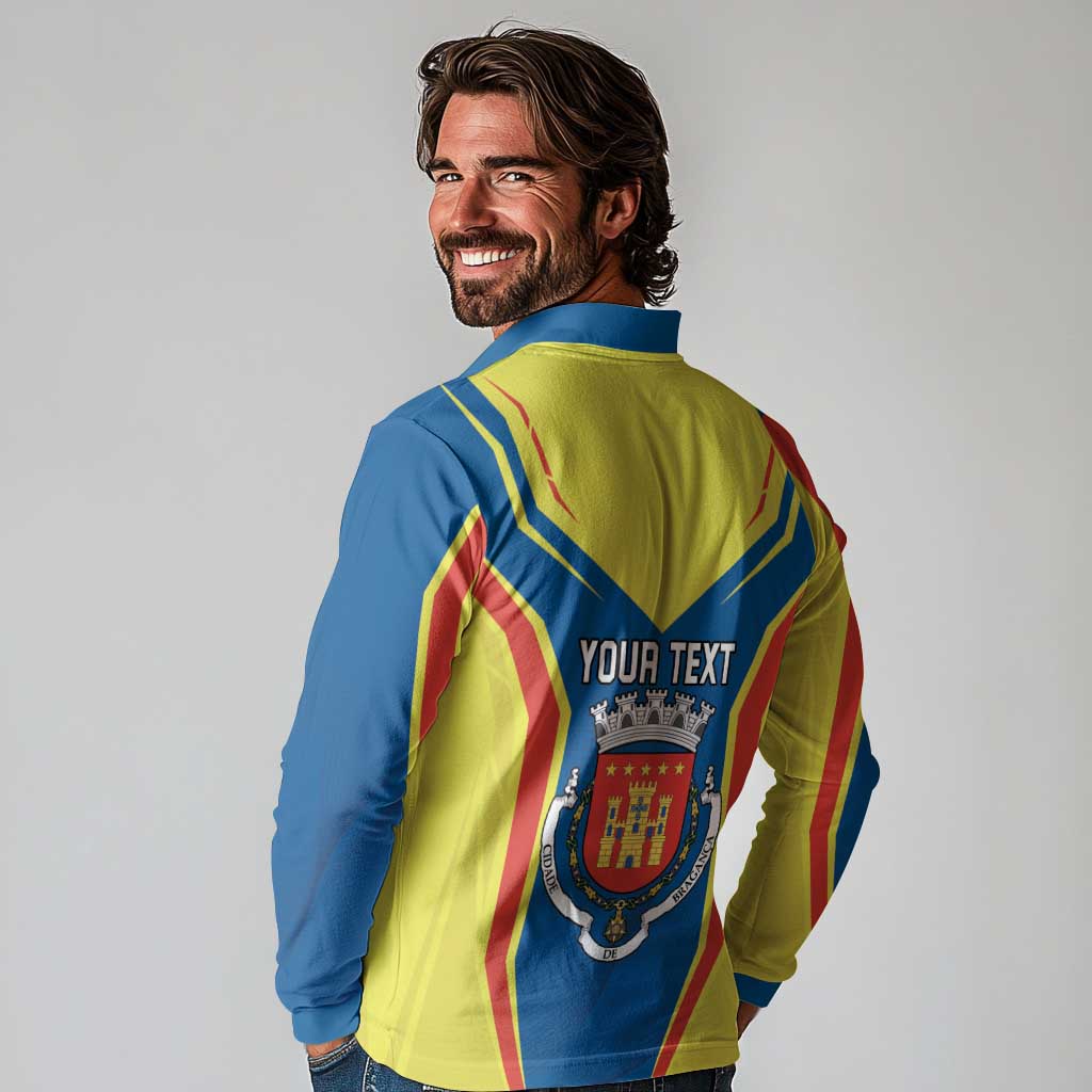Personalized Braganca Portugal Long Sleeve Polo Shirt Sporty Style - Wonder Print Shop