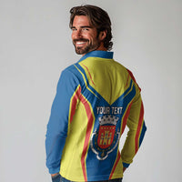 Personalized Braganca Portugal Long Sleeve Polo Shirt Sporty Style - Wonder Print Shop