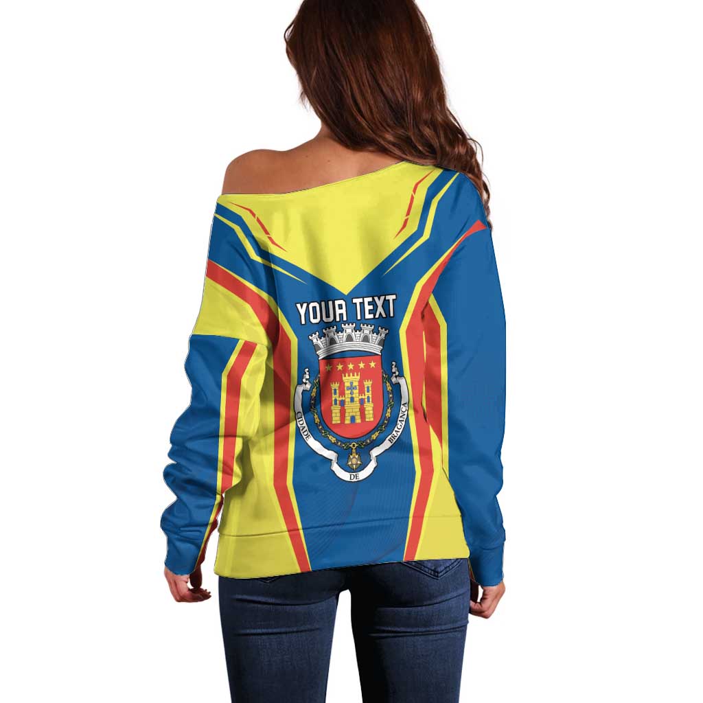 Personalized Braganca Portugal Off Shoulder Sweater Sporty Style - Wonder Print Shop