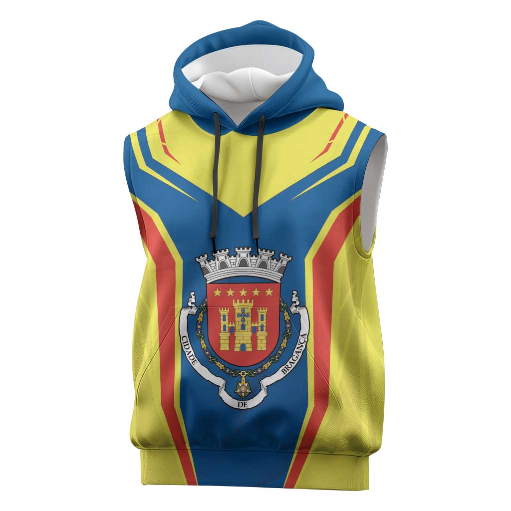 Personalized Braganca Portugal Sleeveless Hoodie Sporty Style - Wonder Print Shop