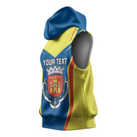 Personalized Braganca Portugal Sleeveless Hoodie Sporty Style - Wonder Print Shop