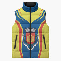 Personalized Braganca Portugal Sleeveless Puffer Jacket Sporty Style - Wonder Print Shop