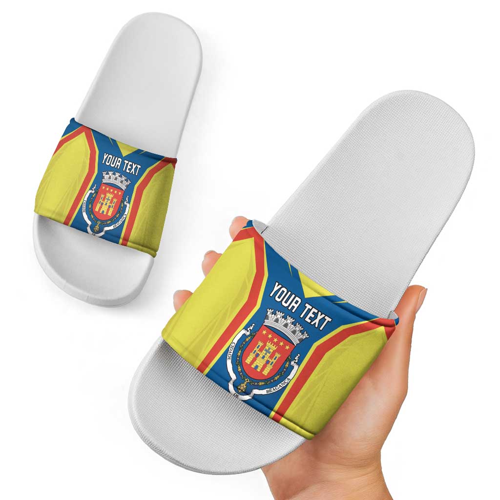Personalized Braganca Portugal Slide Sandals Sporty Style - Wonder Print Shop
