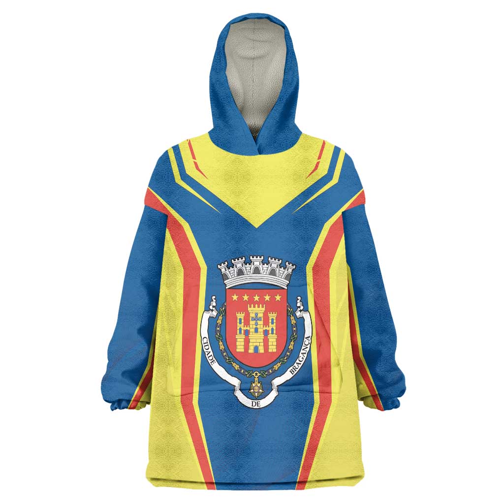 Personalized Braganca Portugal Wearable Blanket Hoodie Sporty Style - Wonder Print Shop