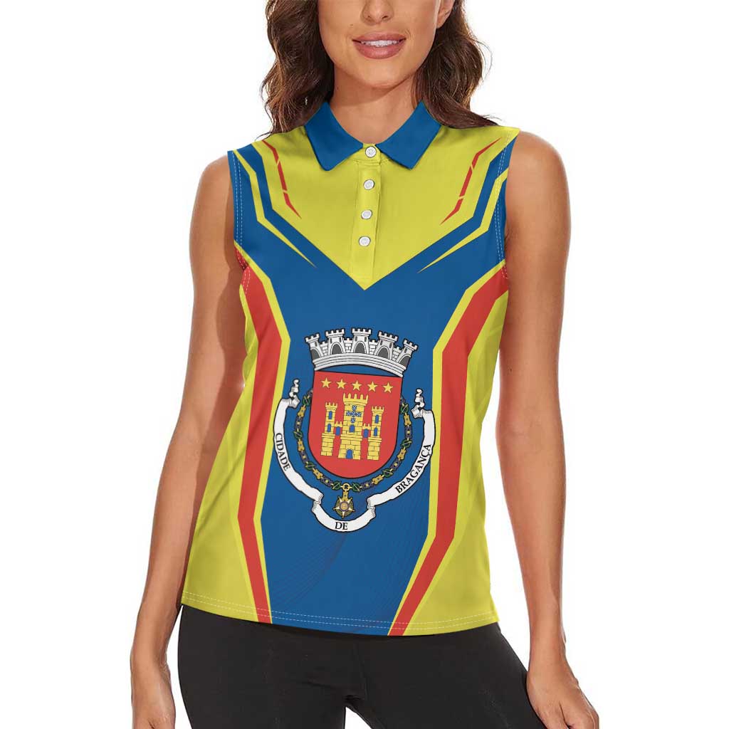 Personalized Braganca Portugal Women Sleeveless Polo Shirt Sporty Style - Wonder Print Shop