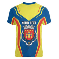 Personalized Braganca Portugal Women V-Neck T-Shirt Sporty Style - Wonder Print Shop