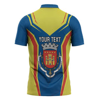 Personalized Braganca Portugal Zipper Polo Shirt Sporty Style - Wonder Print Shop