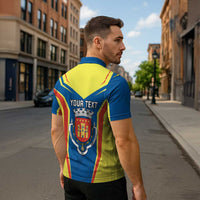 Personalized Braganca Portugal Zipper Polo Shirt Sporty Style - Wonder Print Shop