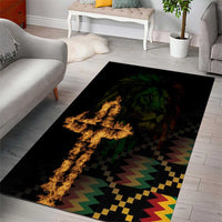 Happy Meskel Celebration Area Rug Cross Fire And Lion Flag Color - Wonder Print Shop