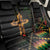 Happy Meskel Celebration Back Car Seat Cover Cross Fire And Lion Flag Color - Wonder Print Shop