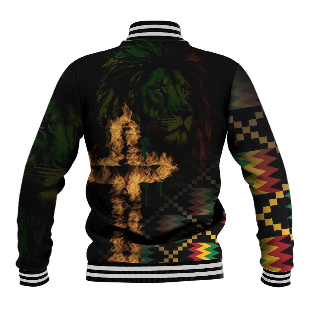 Happy Meskel Celebration Baseball Jacket Cross Fire And Lion Flag Color - Wonder Print Shop