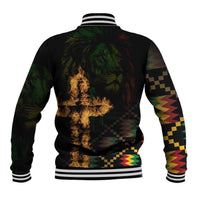 Happy Meskel Celebration Baseball Jacket Cross Fire And Lion Flag Color - Wonder Print Shop