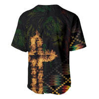 Happy Meskel Celebration Baseball Jersey Cross Fire And Lion Flag Color - Wonder Print Shop