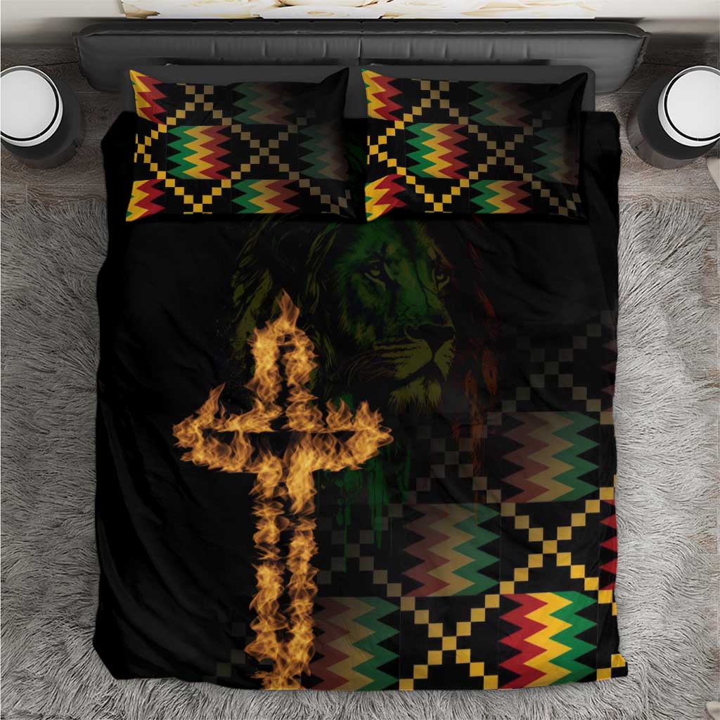 Happy Meskel Celebration Bedding Set Cross Fire And Lion Flag Color - Wonder Print Shop