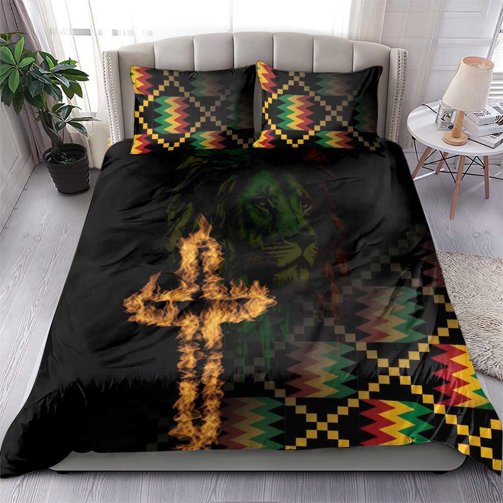 Happy Meskel Celebration Bedding Set Cross Fire And Lion Flag Color - Wonder Print Shop