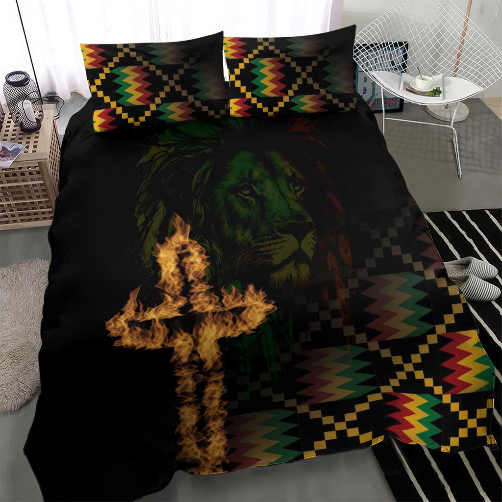 Happy Meskel Celebration Bedding Set Cross Fire And Lion Flag Color - Wonder Print Shop