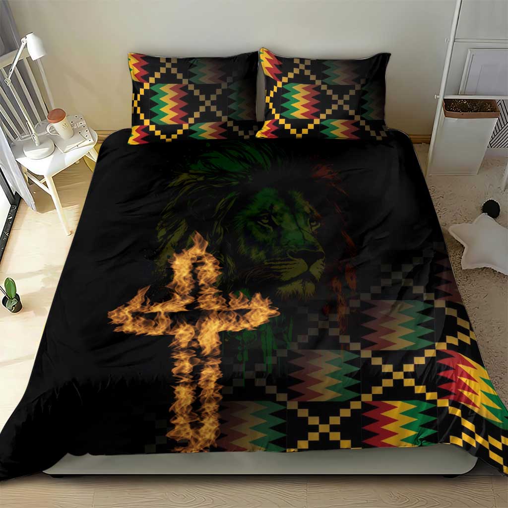 Happy Meskel Celebration Bedding Set Cross Fire And Lion Flag Color - Wonder Print Shop