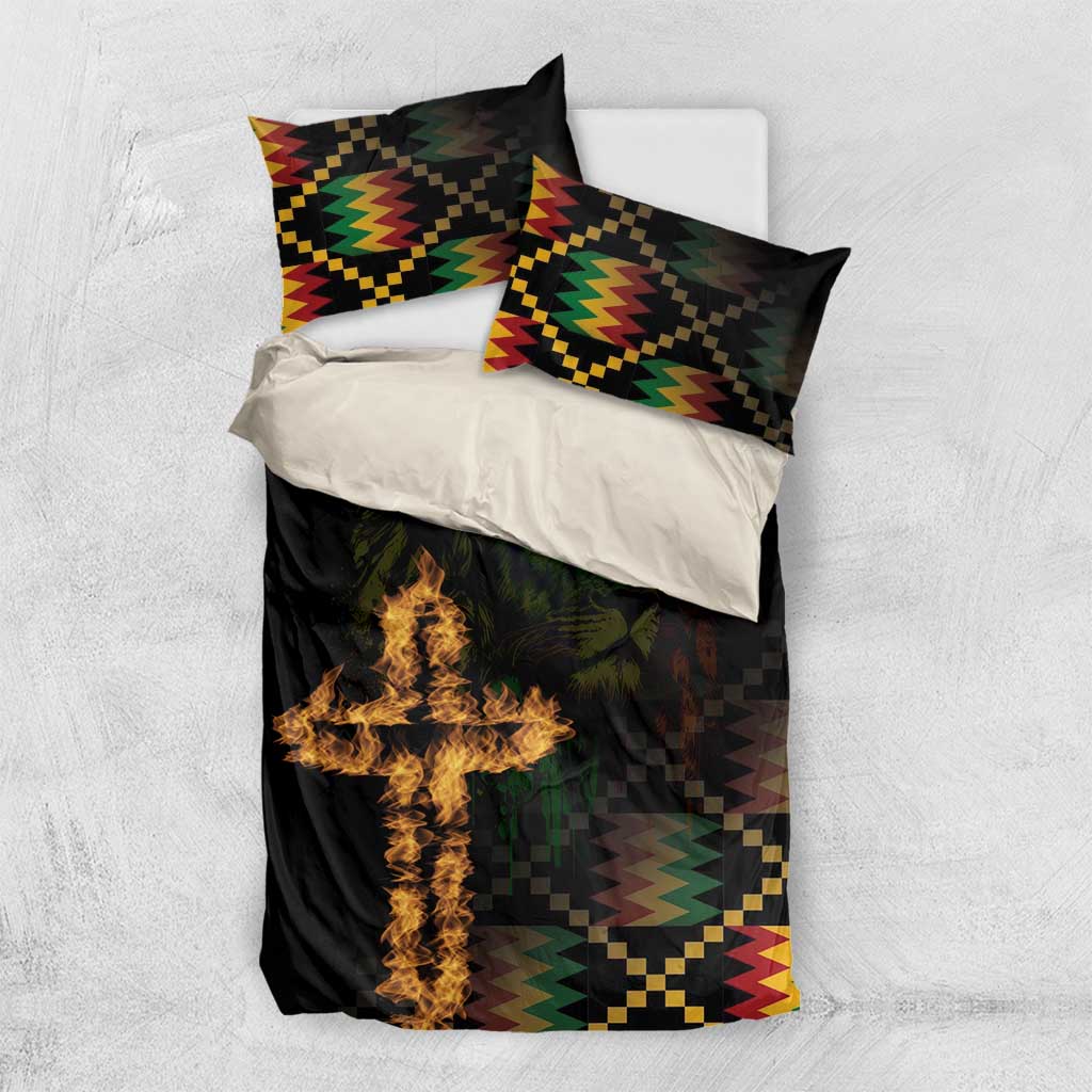 Happy Meskel Celebration Bedding Set Cross Fire And Lion Flag Color - Wonder Print Shop