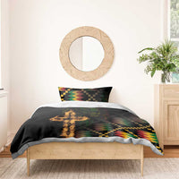 Happy Meskel Celebration Bedding Set Cross Fire And Lion Flag Color - Wonder Print Shop