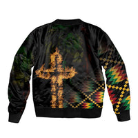 Happy Meskel Celebration Bomber Jacket Cross Fire And Lion Flag Color - Wonder Print Shop
