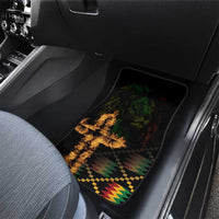 Happy Meskel Celebration Car Mats Cross Fire And Lion Flag Color - Wonder Print Shop