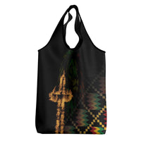 Happy Meskel Celebration Grocery Bag Cross Fire And Lion Flag Color