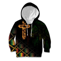 Happy Meskel Celebration Kid Hoodie Cross Fire And Lion Flag Color - Wonder Print Shop