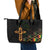 Happy Meskel Celebration Leather Tote Bag Cross Fire And Lion Flag Color - Wonder Print Shop