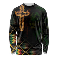 Happy Meskel Celebration Long Sleeve Shirt Cross Fire And Lion Flag Color - Wonder Print Shop
