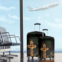 Happy Meskel Celebration Luggage Cover Cross Fire And Lion Flag Color - Wonder Print Shop