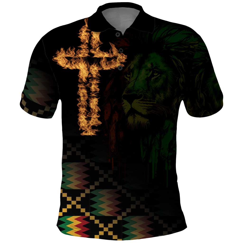 Happy Meskel Celebration Polo Shirt Cross Fire And Lion Flag Color - Wonder Print Shop